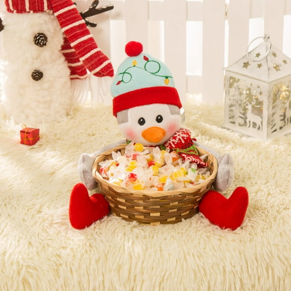 Christmas Gift on Clearance Baskets Christmas Candy Storage Basket Decoration Santa Claus Storage Basket Gift Up to 65% off