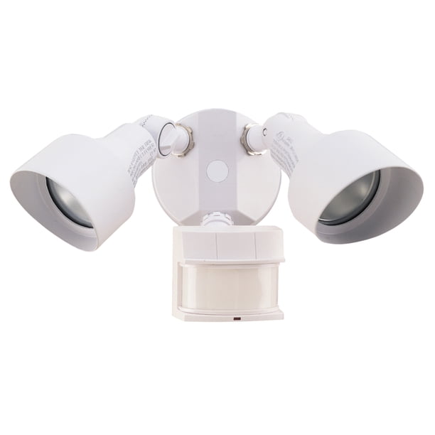 Heathco HZ-5597-WH 2 Bulb 100 Watt White DualBrite® 2-Level Motion ...