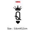 thumbnail image 3 of Motor Helmet Sticker Queen Vinyl Decals For Motorcycle Helmet Decal Decor Royal Q Stickers, 3 of 5