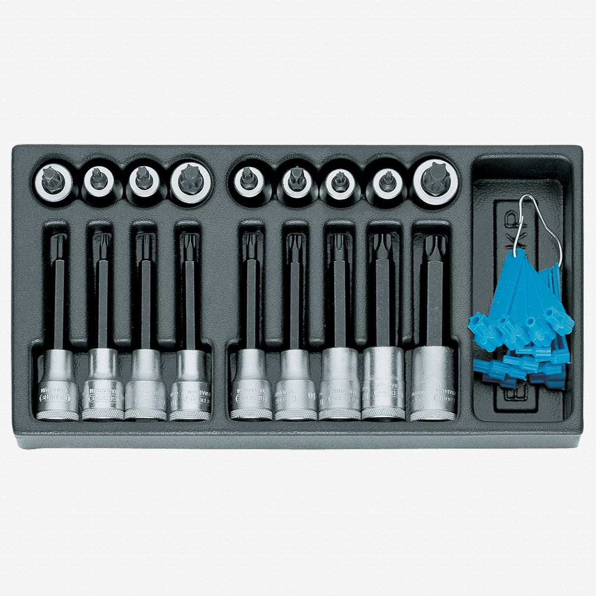 GEDORE ITX 19 T27 Screwdriver Bit Socket - 1/2" Drive TORX T27 | Chrome Vanadium Steel With Knurled Grip