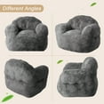 thumbnail image 6 of Bean Bag Chair for Adults and Kids, Lounge Couch Chair Stuffed High Rebound Sponge, Soft Fluffy Couch with Armrests & Backrest, Cozy Reading Chairs for Home, Apartment, 6 of 8