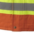 thumbnail image 5 of Pioneer Hi Vis Heavy Duty Quilted Cotton Duck Safety Jacket - Reflective Tape - Orange, 5 of 6