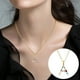 thumbnail image 2 of Collar Letra Inicial Collares Alfabeto para Mujeres y Plata Letra Inicial para Mujeres Niñas Collar Collar Colgante Collares y Colgantes, 2 of 3