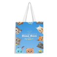 thumbnail image 1 of Bimi Boo and Friends Bolso de tela con estampado de lienzo para mujer, bolsa de compras reutilizable y estética, con cremallera interior, regalo para mujer, 35 × 40 cm., 1 of 6