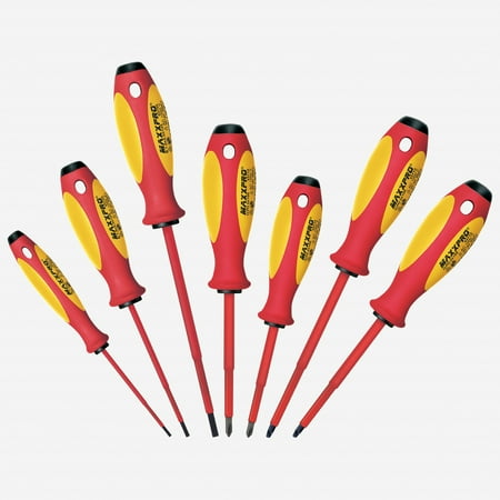 

Witte 653746 7 Piece Maxxpro Insulated Slotted Phillips and Square Screwdriver Set