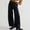 Black, variant on Tittly Jeans for Women Baggy Pants Women's Denim Wide Leg Vintage Mid Loose Pocket Jeans Baggy Jeans Pants for Women Trendy Black L
