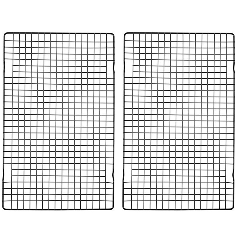 2Pack Cooling Racks For Baking 16X10Inch Carbon Steel Wire Cooling Rack 2pack-cooling-racks-for-baking-16x10inch-carbon-steel-wire-cooling-rack