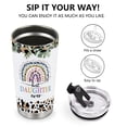 thumbnail image 4 of Jekeno Daughter Tumbler With Lid 20oz Christian Gifts For Women Faith Theme Gifts Stainless Steel Coffee Cup 20oz Glitter Leopard Rainbow,Graduation Birthday Christmas Gifts from Adult, 4 of 6