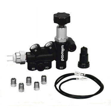 Wilwood Proportioning Valve - Knob Adjust 3/8-24 IF Combo w/ switch