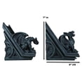 thumbnail image 6 of Ebros Gothic Roaring Gargoyles On Rooftop Sculptural Bookends Set 7" High Decor, 6 of 8