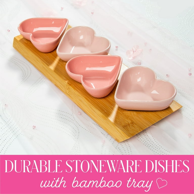 Paris Hilton London Collection Stoneware Serving Tray 5 Piece Set