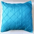 thumbnail image 2 of Pintuck Taffeta Decorative Throw Pillow/Sham Cushion Cover Turquoise, 2 of 3