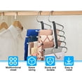 thumbnail image 6 of Pants Hangers Space Saving, 2 Pack - Non-Slip Multi-Layer Space Saving Hangers - Multifunctional Clothing Rack for Closet Storage, for Jeans, Trousers, Skirts, Scarves & Slacks, 6 of 9