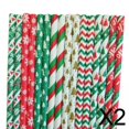 thumbnail image 1 of s de papel,s de papel navideñas Suministro para fiestas de año nuevo navideño,25 s de papel desechables, Para Beber Colorida Decoración Navideña,Tubo de 2 piezas, 1 of 8