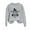 Gray, variant on Womens Fall Graphic Sweatshirts Ghost Halloween Crew Neck Pullover Sweat Shirts Loose Long Sleeve Fleece Lined Tops Army Green, XL
