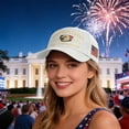 thumbnail image 3 of WKSCLPAI 250 Anniversary Usa Hat, 1776-2026 Star Flag & Eagle Embroidered Patriotic Cap, 250 Year American Anniversary Hat, Adjustable Baseball Cap for Men Women, 3 of 7