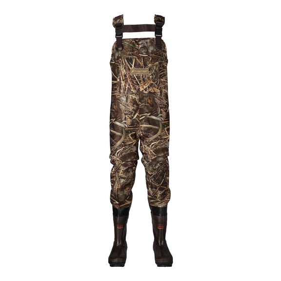 Frogg Toggs Men's Amphib Bootfoot Waders, 3.5mm Neoprene Waders for Fishing, Realtree Max-7, Size 7