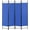 BLUE, variant on YRLLENSDAN,4 Panel,Room Dividers Panel,Folding Screen Room Divider,Office Partition Walls,Independent Type,Portable,Steel Frame,Black