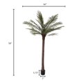 thumbnail image 2 of Pure Garden 78-inch Potted Robellini Palm Artificial Tree for Home Décor, 2 of 5