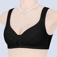 thumbnail image 2 of Fancifize Womens Wireless Front Closure Daisy Bra Push Up No Underwire Full Coverage Breathable Comfort Everyday Bralette, 2 of 5