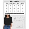 thumbnail image 3 of Women's Casual Half Sleeve T-Shirt - Relaxed Fit Basic Top, Soft Breathable, Everyday Wear (Size S-XXL), 3 of 6