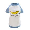 thumbnail image 2 of ropa de perro mascota jumsuit perrito gato capa ropa plátano camiseta azul l Sunnimix Pet Dog Cat Coat Jumsuit, 2 of 8