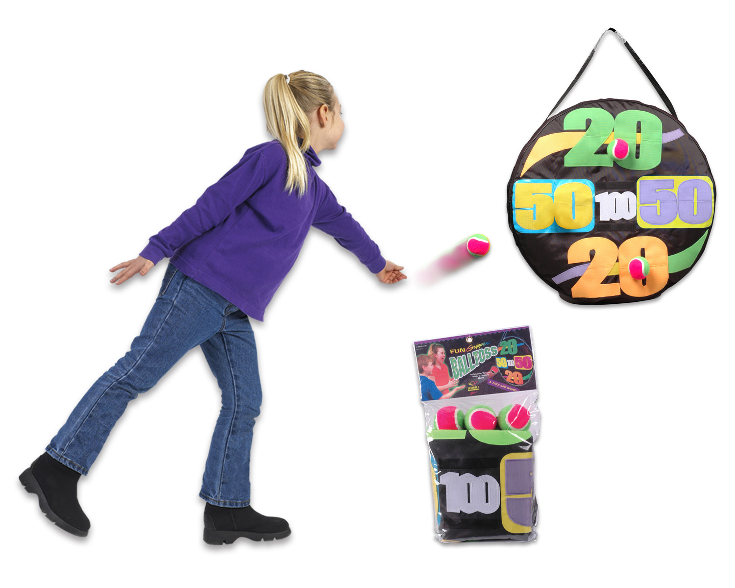 Fun Gripper 24" Ball Toss Target Game