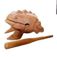 thumbnail image 3 of DYNAMIC INDIAN ART Wooden Frog Rasp Musical Instrument, 5 x 3 cm, medium size, percussion instruments,good luck frog, 3 of 4