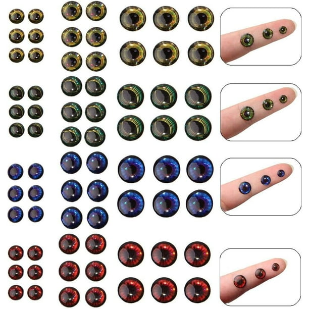 Fishing Lure Eyes 3D/4D/5D Fly Eyes Holographic Bait Rig Lure Eyes Making  Fishing Lure Fly Tying Fake Eyes DIY 3mm 4mm 