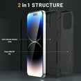 thumbnail image 6 of Case for iPhone 15 Pro,Decase Heavy Duty Armor Cover Drop Protection Shockproof Rugged Phone Shell,for iPhone 15 Pro - Black, 6 of 7