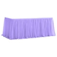 thumbnail image 2 of LShunze Tulle Table Skirt for Rectangle Tables 4/6/9ft Tutu Table Skirts Tablecloth for Birthday Party Wedding Girl Baby Shower Cake Dessert Banquet Table Party Decorations, 2 of 8