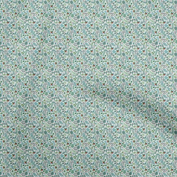 oneOone Velvet Dusty Teal Green Fabric Christmas Dress Material Fabric Print Fabric By The Yard 58 Inch Wide