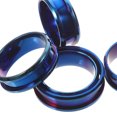 thumbnail image 2 of 6 anillos de acero inoxidable para dedo, ranurados, en blanco, para hacer uno mismo., 2 of 6