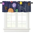 thumbnail image 2 of Universe Stars Polka Dots Astronaut Curtain Home Decoration Living Room Short Curtains Window Treatments For Kitchen Bedroom, 2 of 6