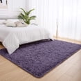 thumbnail image 7 of Softlife Stylish Soft Shaggy Velvet Carpet for Living Room/Bedroom, Fluffy Rugs,6' x 9',Grayish Purple, 7 of 7