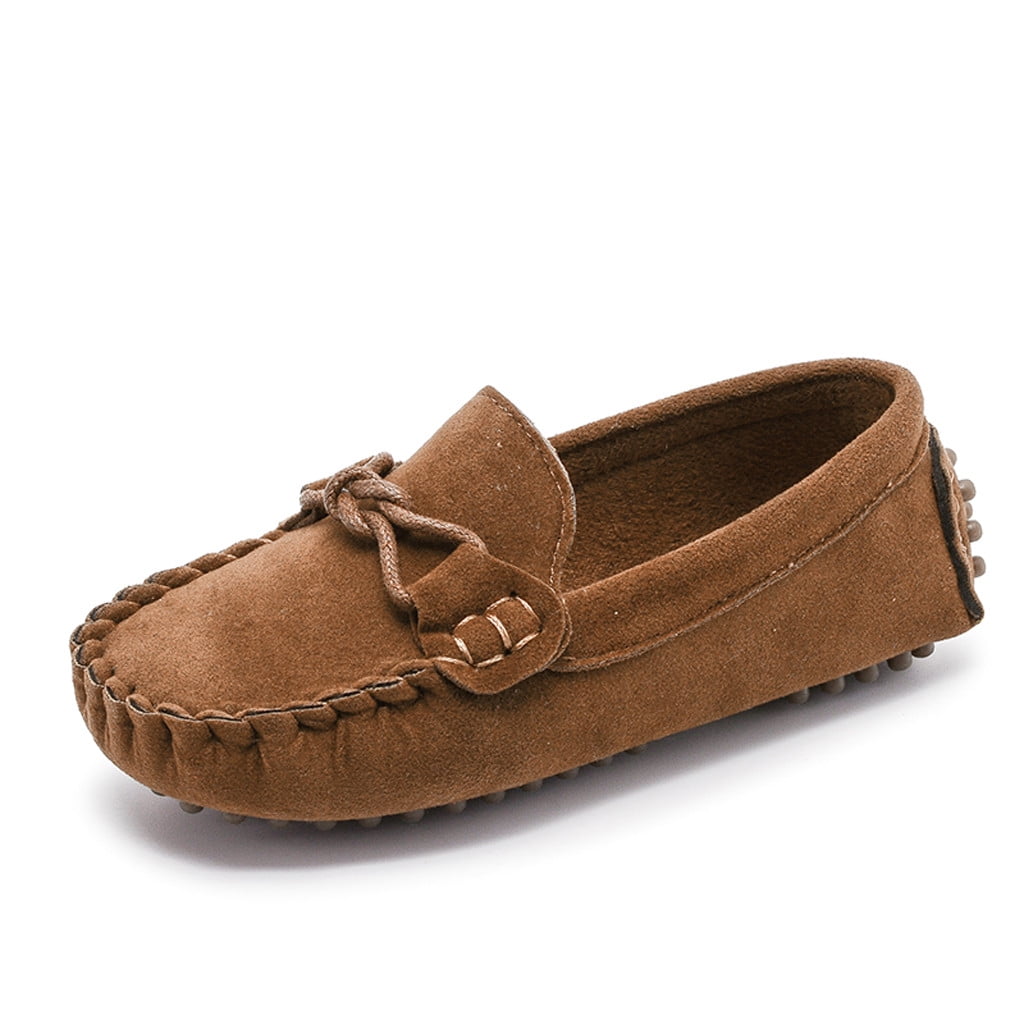Infant Kids Boys Girls Loafers Solid Color Soft Bottom Breathable Casual Shoes 
