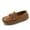 Brown, variant on Kids' $10 Under Toddler Little Kid Boys Girls Soft Suede Leather Slip On Penny Loafer Dress Shoes Moccasin Flat Boat Shoes Wedding Church Oxford Save Big