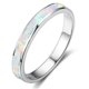 thumbnail image 2 of Anillos para Mujeres Anillos Regalos Hombres Compromiso Inlay Tungsteno Moda Boda Creado-opal Anillos de boda Joyería de boda Anillos, 2 of 2