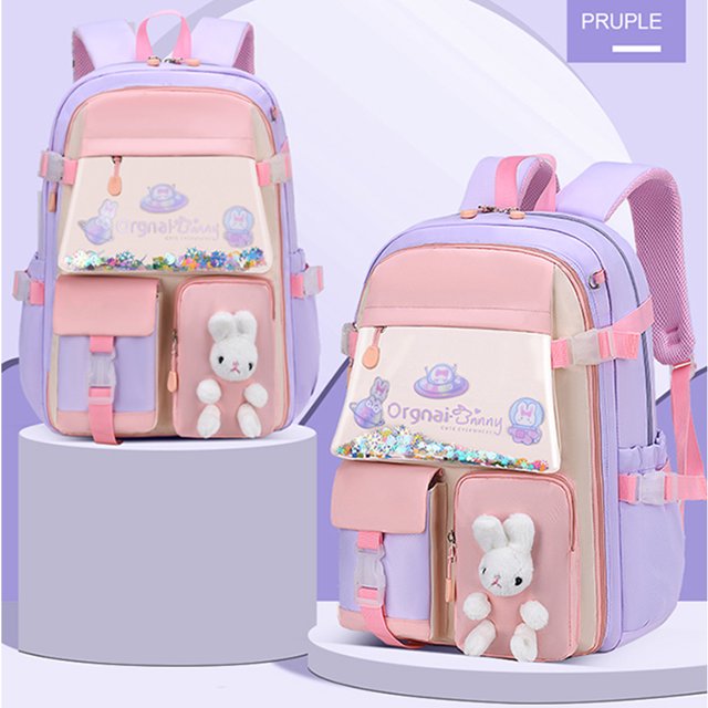 Mochila Bolso Linda mochila de conejito para niñas adolescentes estudiantes jardín de infantes mochilas escolares mochila