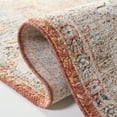 thumbnail image 5 of SAFAVIEH Silverado Sebastian Medallion Polyester Area Rug, Rust/Blue, 6'4" x 6'4" Round, 5 of 8