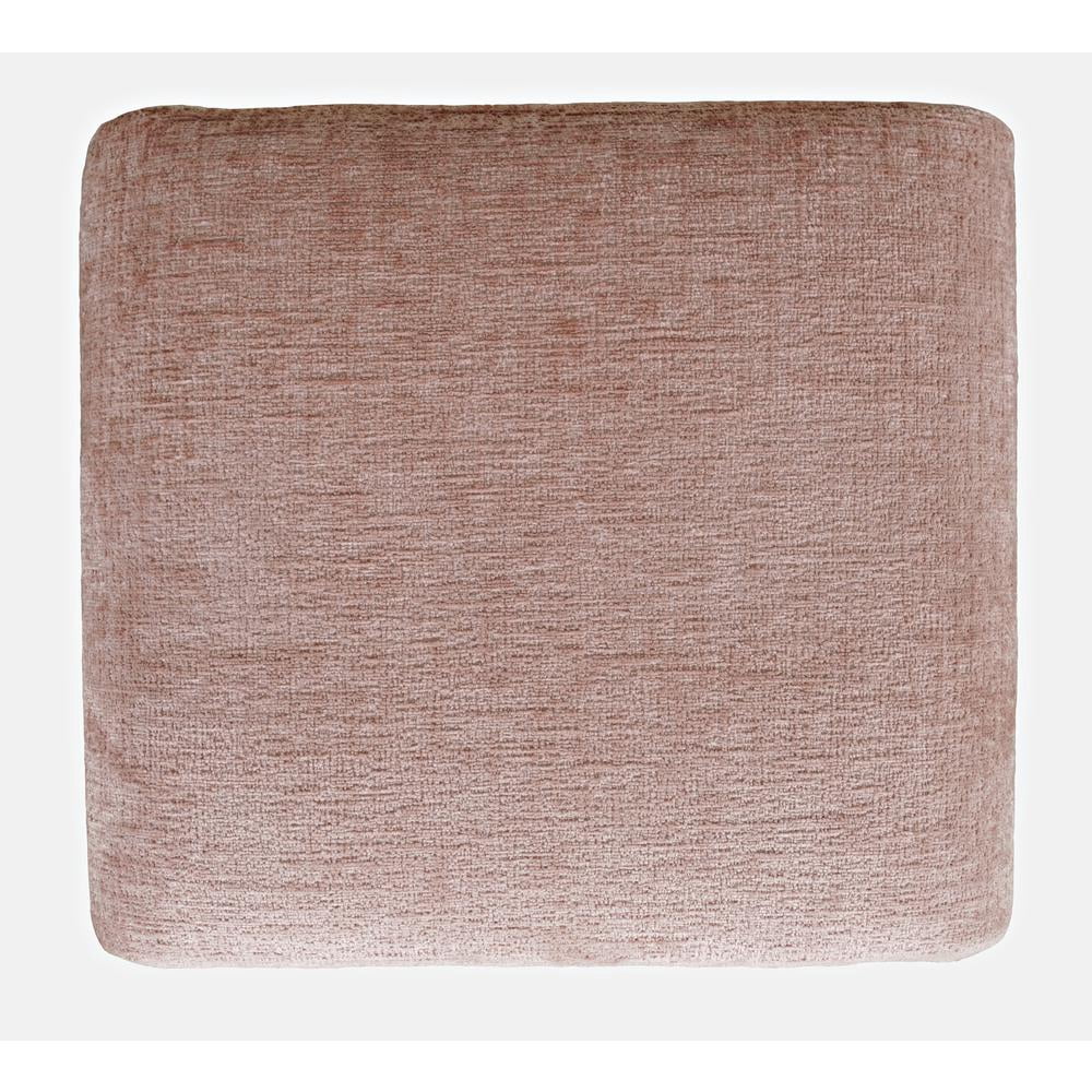 Jofran Sophia Modern Luxury Curved Upholstered Jacquard Petite Ottoman Bench - Set of 2
