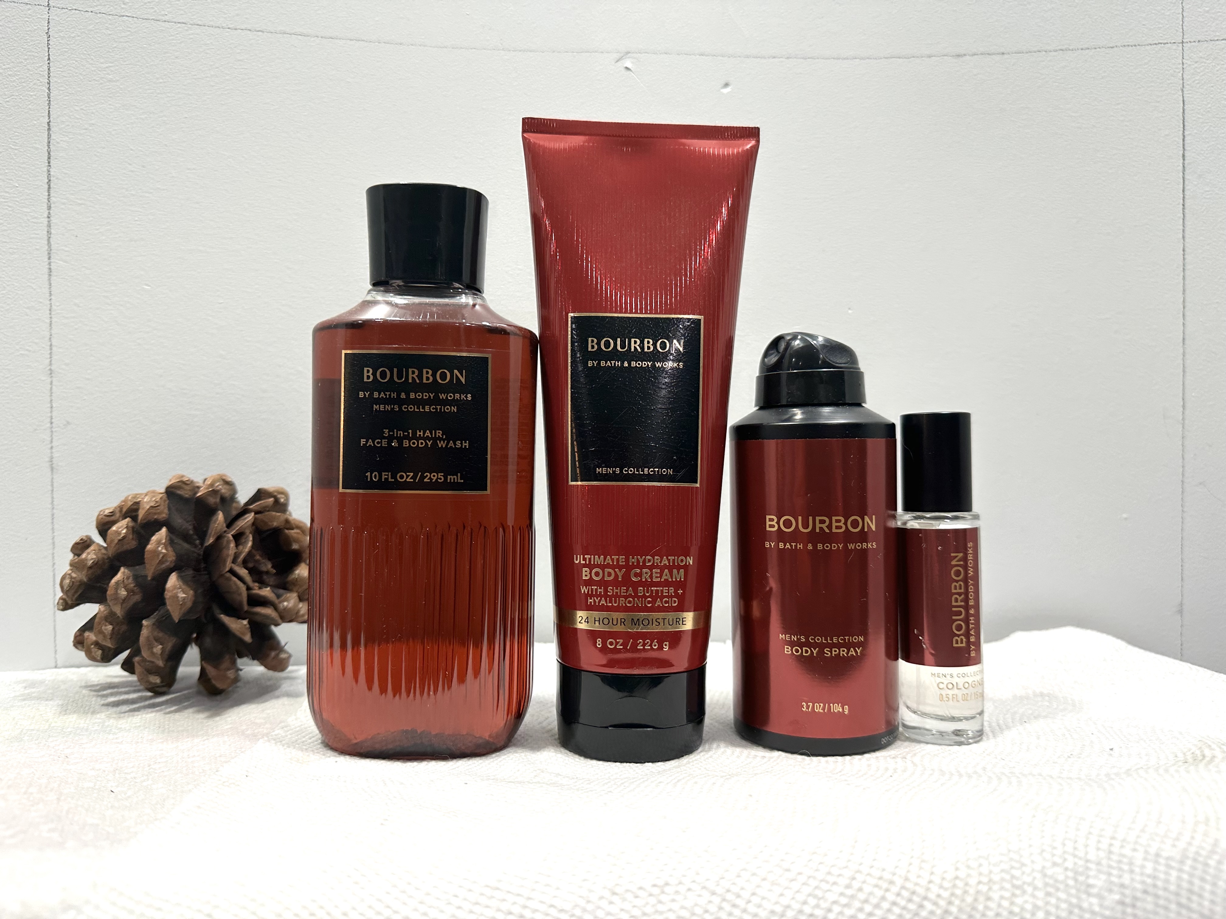 Bath & Body Works Bourbon Men's Collection 4 Piece Gift Set (Ultimate