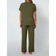 thumbnail image 4 of Traje Deportivo Informal de Dos Piezas para Mujer, Ropa Deportiva de Viaje, Corta y Pierna . Traje Verde Oscuro XL, 4 of 6
