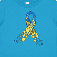 thumbnail image 4 of Inktastic Down Syndrome Awareness Blue and Yellow Hearts Ribbon Boys or Girls Baby T-Shirt, 4 of 5
