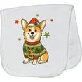 thumbnail image 2 of Inktastic Corgi Christmas Baby Burp Cloth, 2 of 3