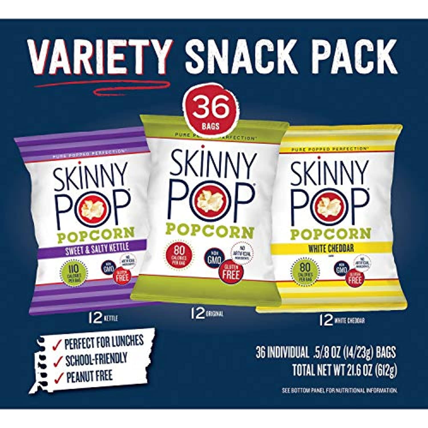 SkinnyPop Popcorn, Variety, 36 Count