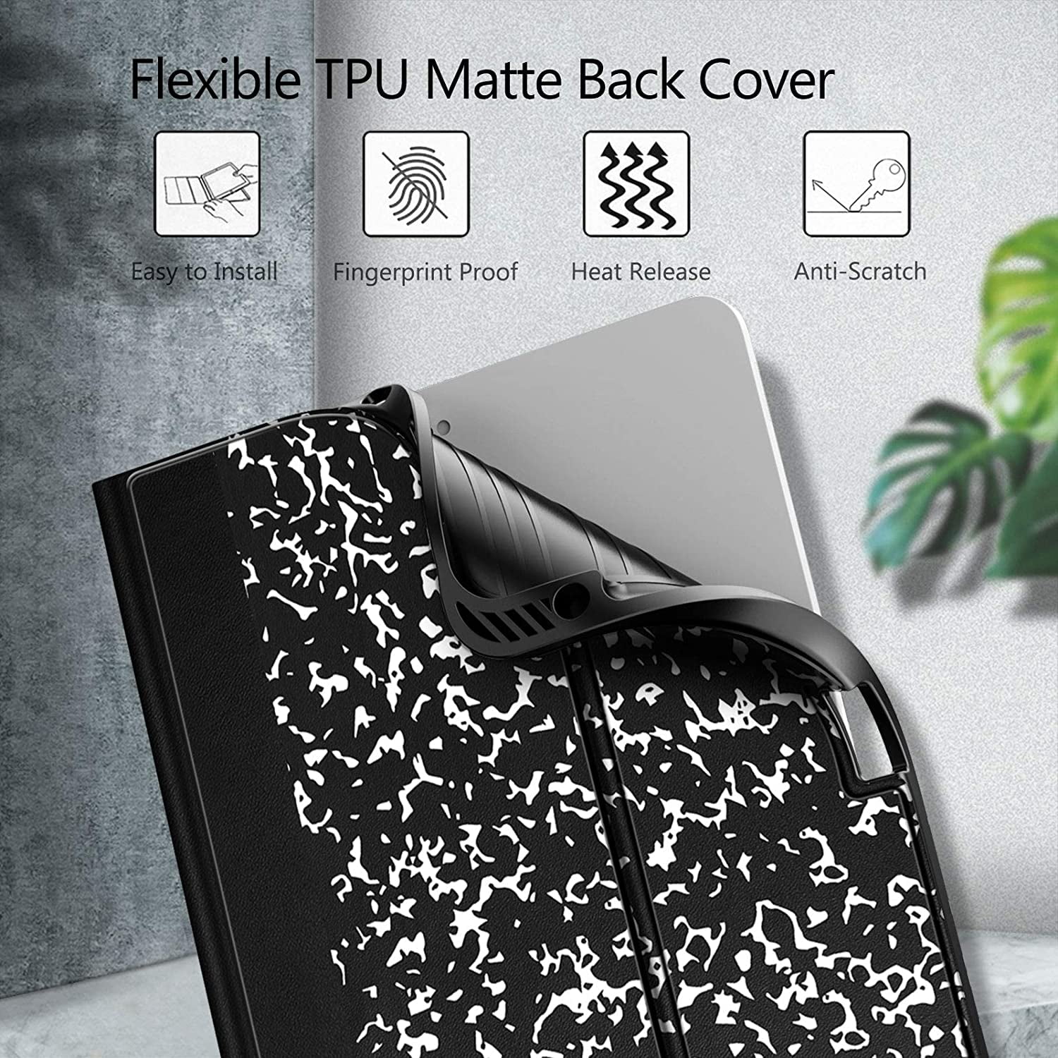 Fintie Keyboard Case for iPad Air 11-inch M2 (2024), iPad Air 5th Generation (2022) / iPad Air 4th Gen 10.9" - Soft TPU Back Cover with Magnetically Detachable Wireless Bluetooth Keyboard