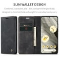 thumbnail image 5 of TECH CIRCLE for Google Pixel 8 2023 Phone Cover,Retro Classic Fashion Shockproof Full Protective Case Magnetic Closure Folding Card Slots Stand Wallet Shell for Google Pixel 8 6.2" 2023, Black, 5 of 10