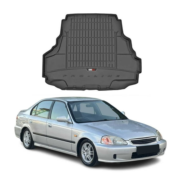 OMAC Premium Cargo Mats Liner for Honda Civic 1996-2000 Sedan All-Weather