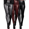 thumbnail image 1 of Set De 3 Leggins Cuero Moda Elegante O Casual Mujer Leginsn Vinipiel, 1 of 9